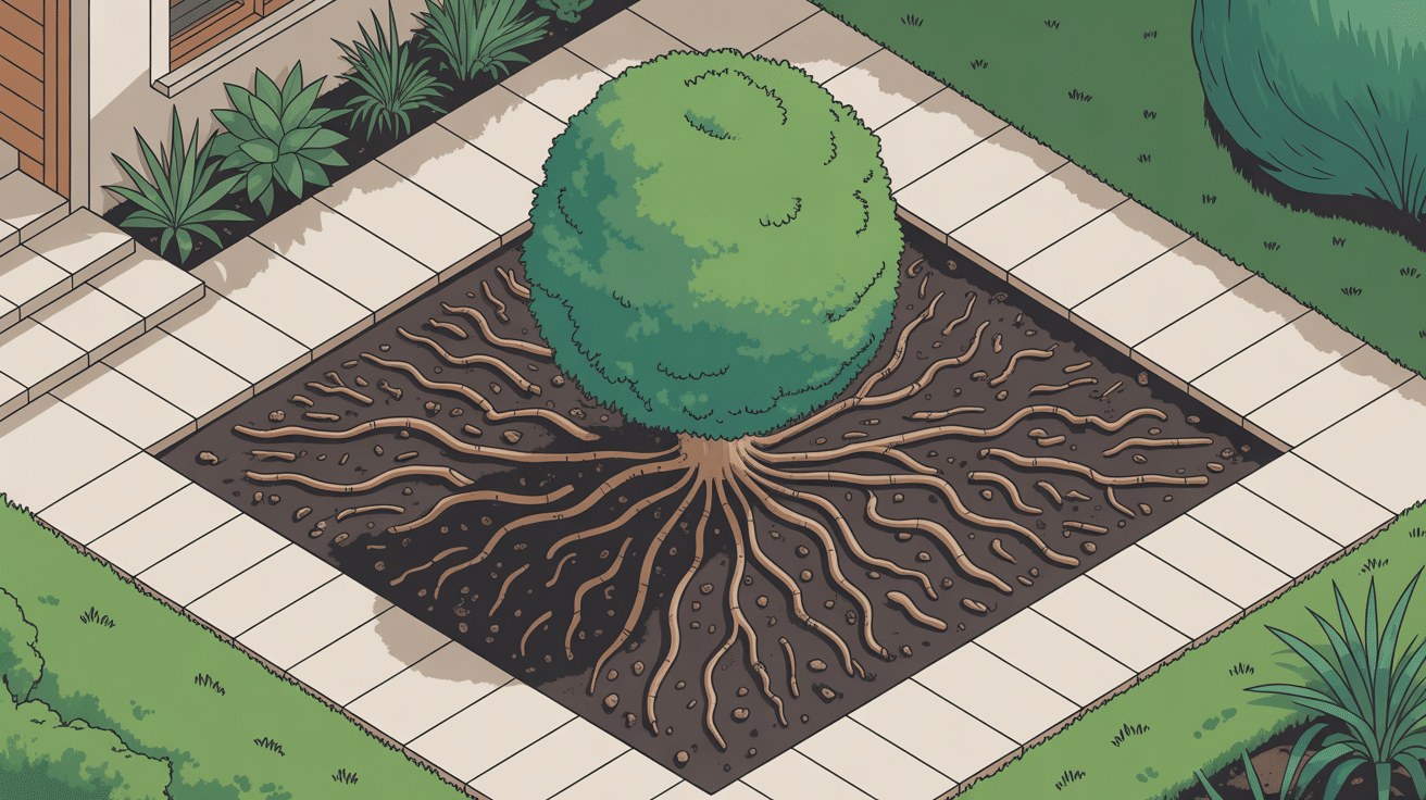 racine figuier distance maison jardin