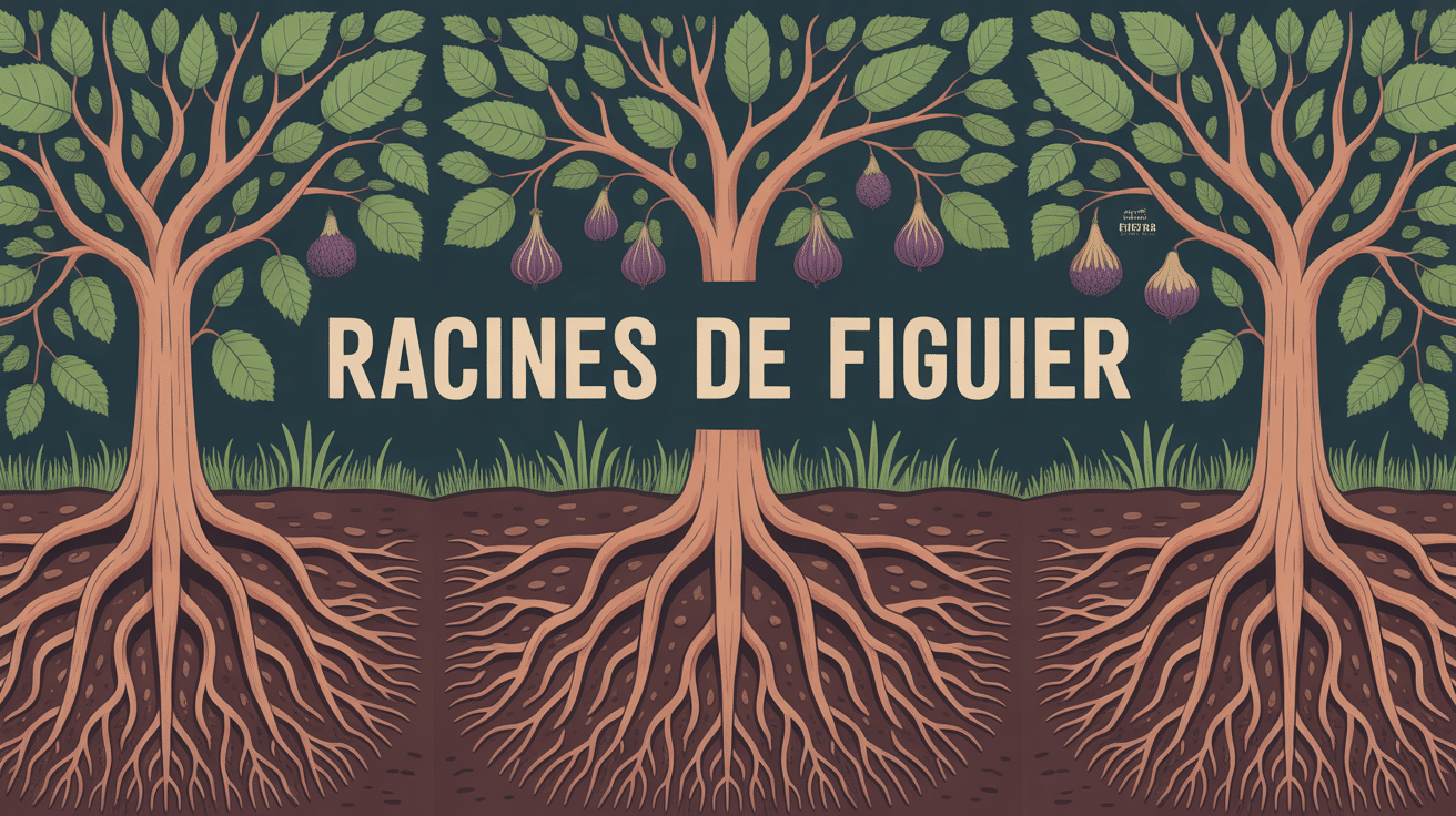 illustration racine figuier sous terre