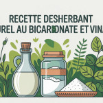 illustration jardin recette désherbant naturel bicarbonate et vinaigre