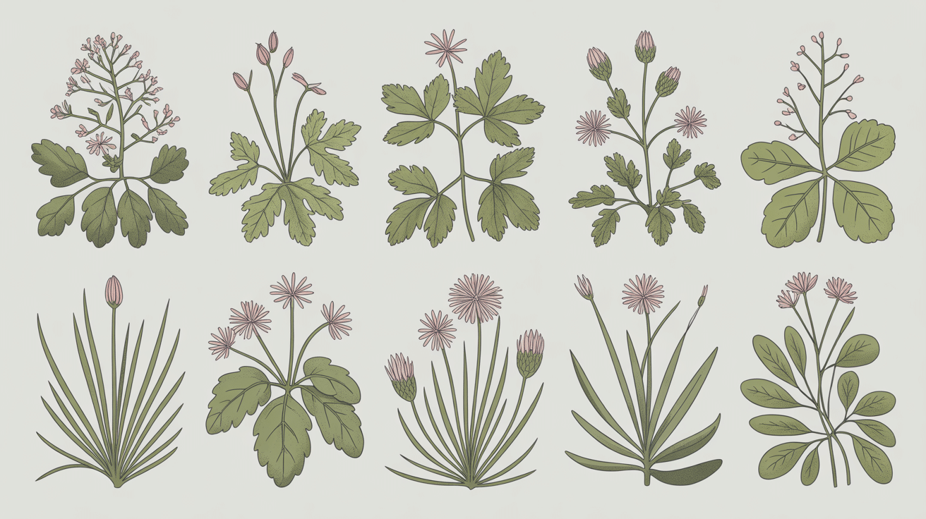 illustration mauvais herbe fleur blanche identification
