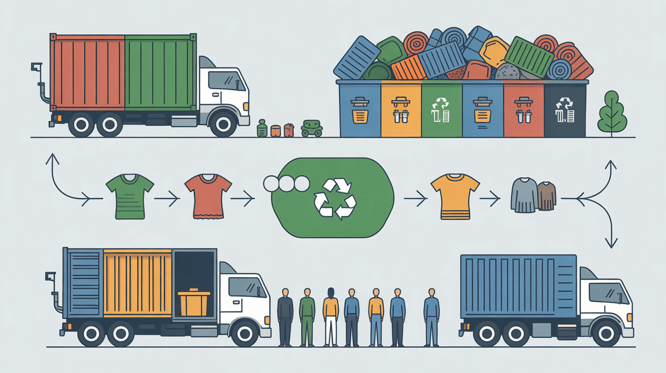 recyclage vetement collecte tri textile