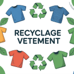 recyclage vetement illustration cycle textile