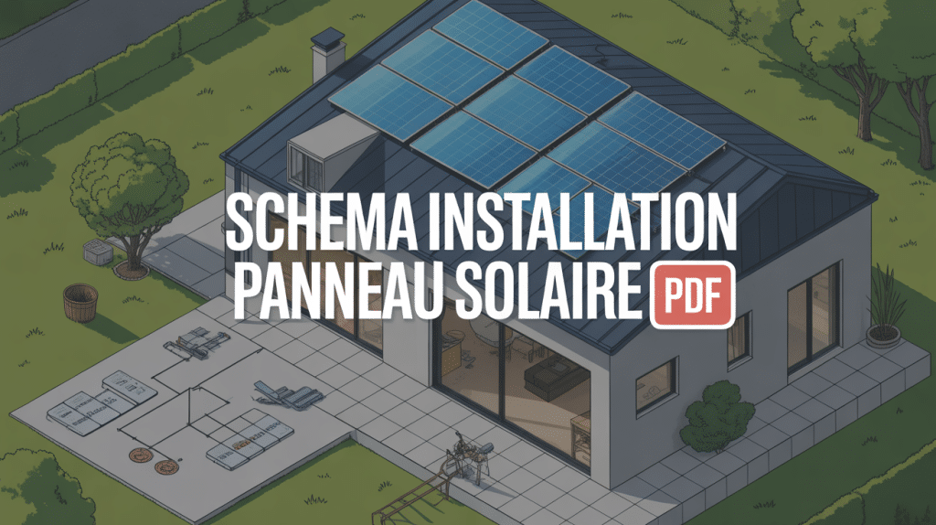 Schéma installation panneau solaire PDF sur maison moderne