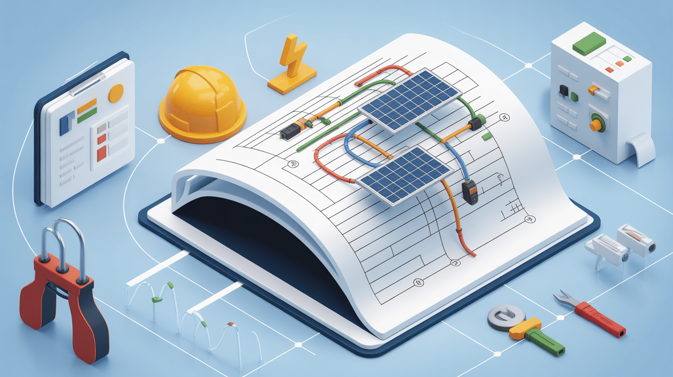 Schéma installation panneau solaire PDF document sécurité branchement