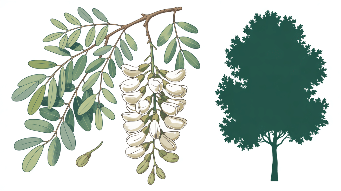 Caractéristiques sophora pleureur port feuilles fleurs