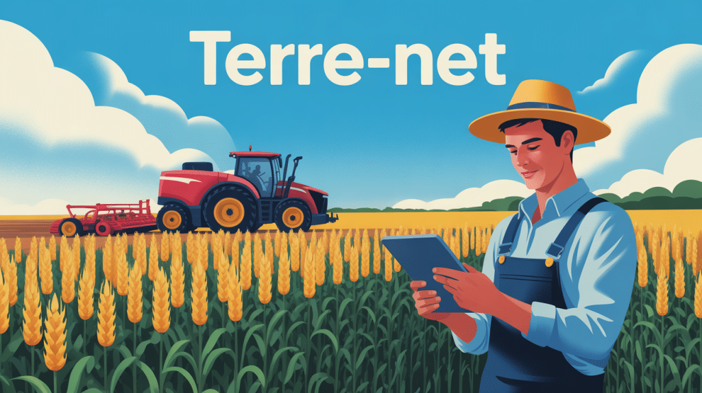 terre net agriculteur tablette champ