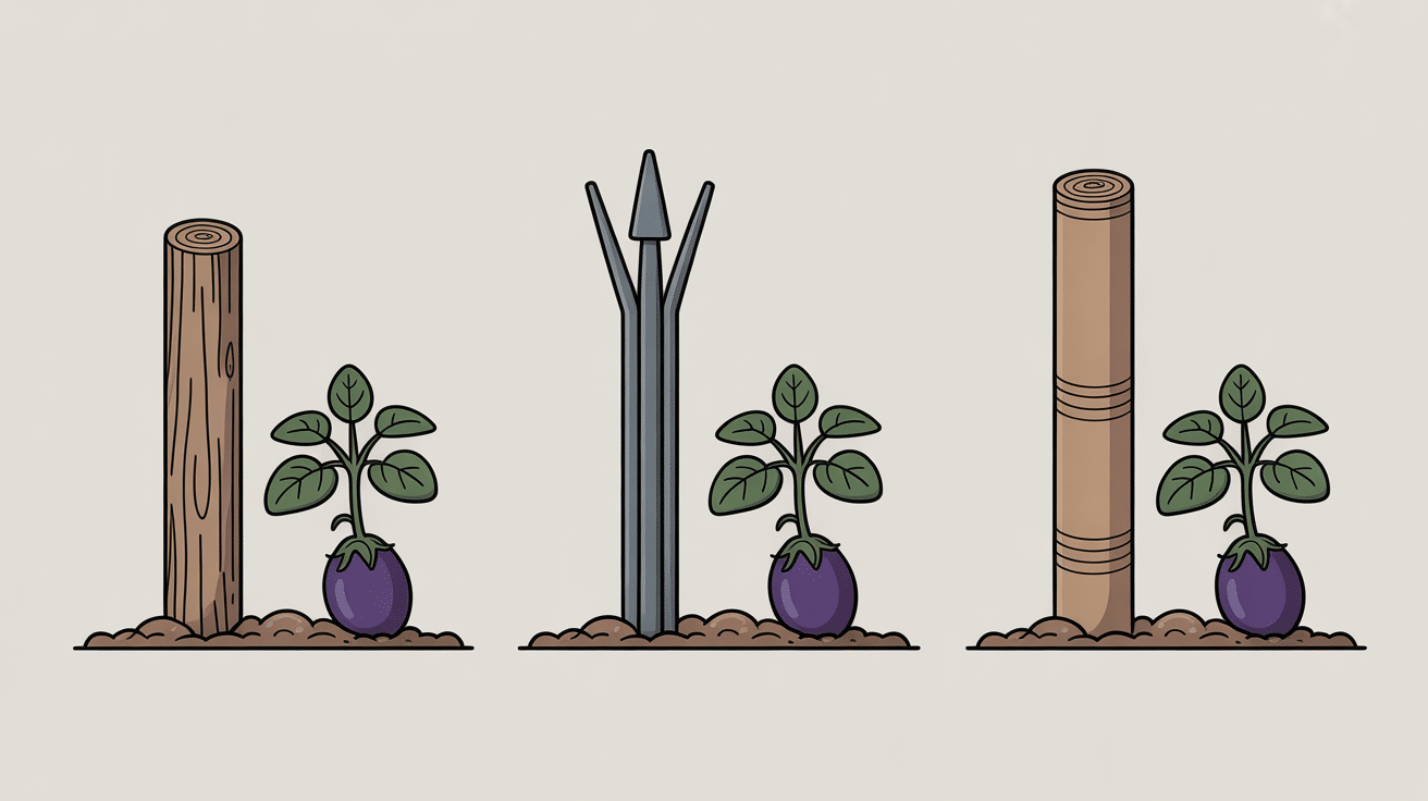 Comparatif tuteur aubergines