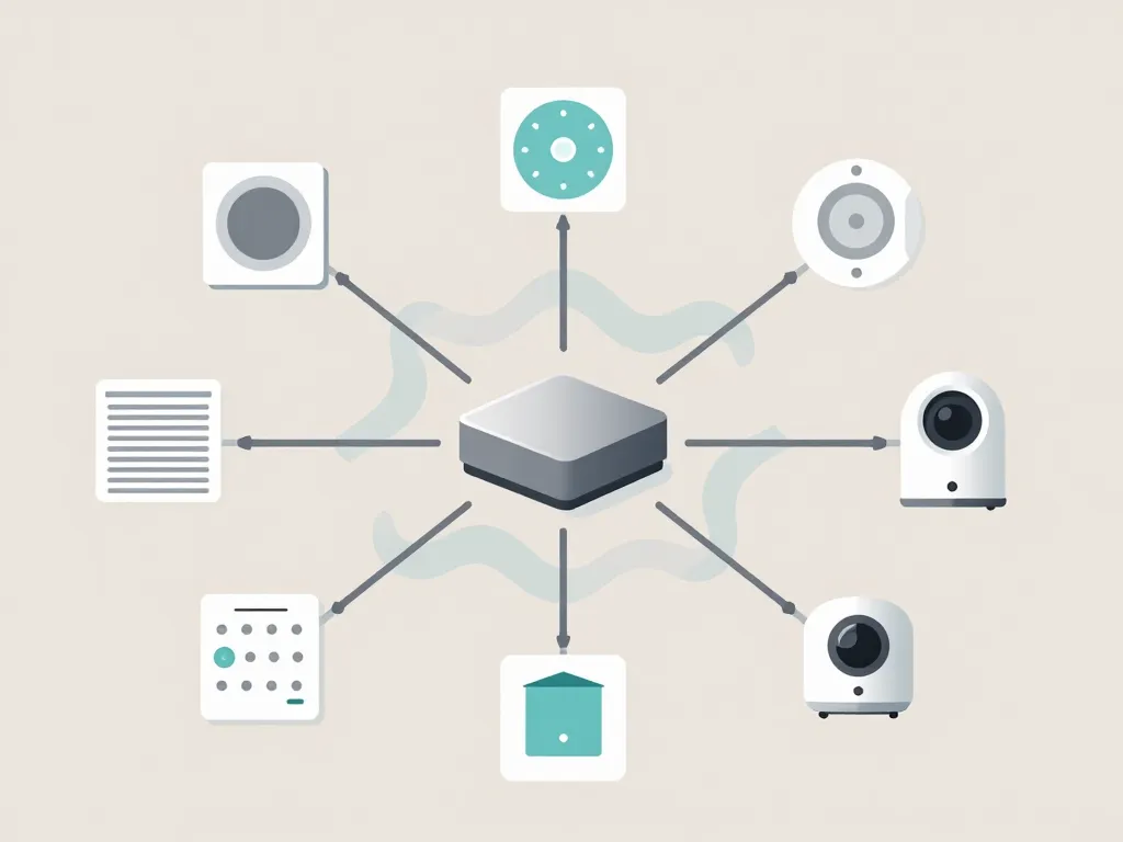 c'est quoi la domotique schéma système connecté maison intelligent