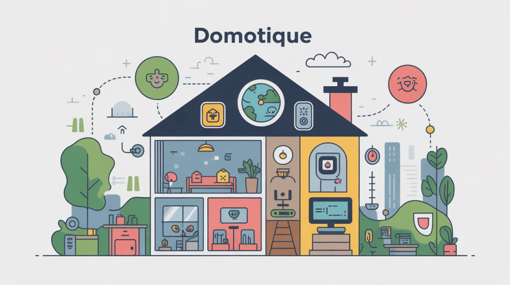 c'est quoi la domotique image univers maison connectée