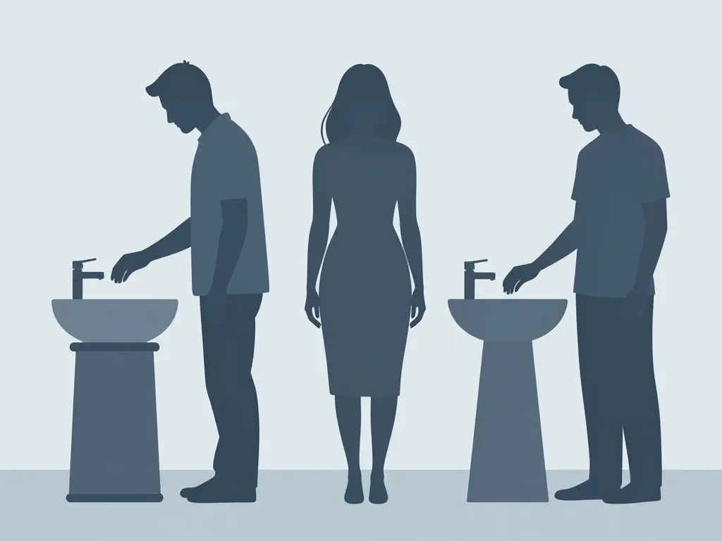 scène hauteur plan vasque confort utilisateur