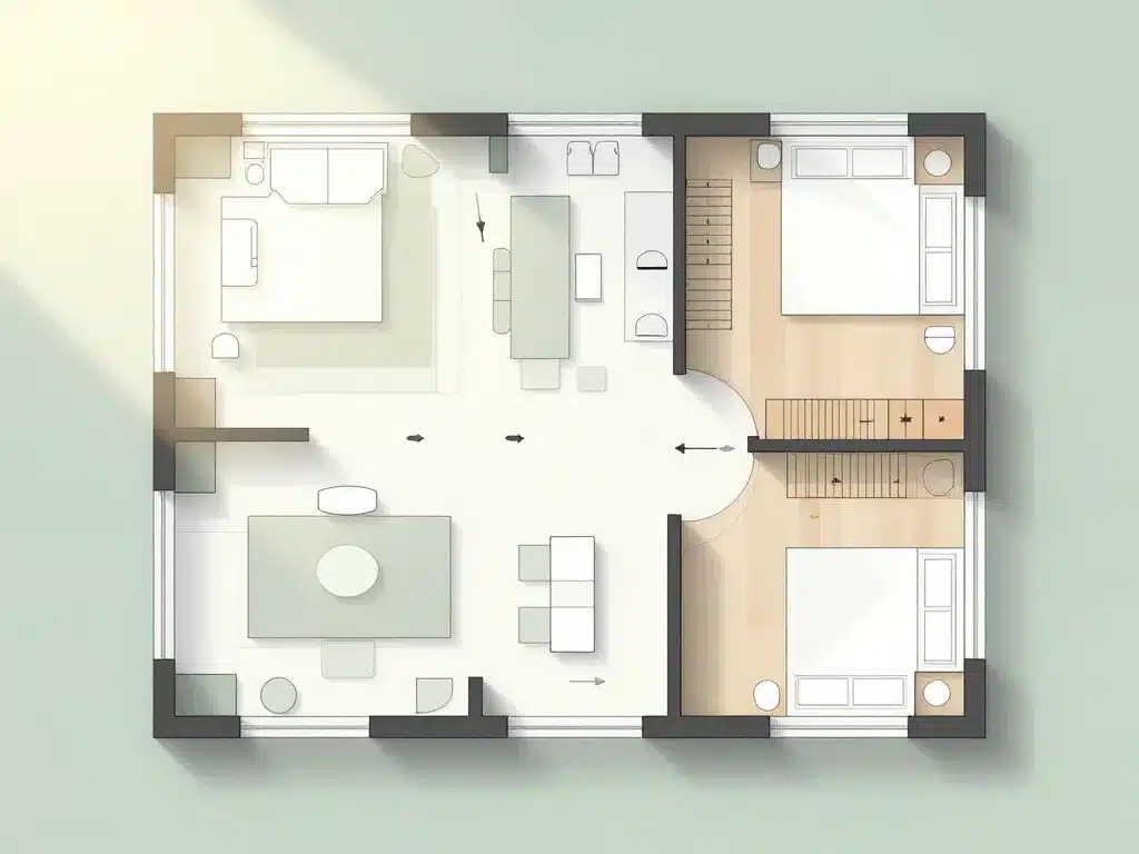 idee plan maison schema fonctionnel lumineux