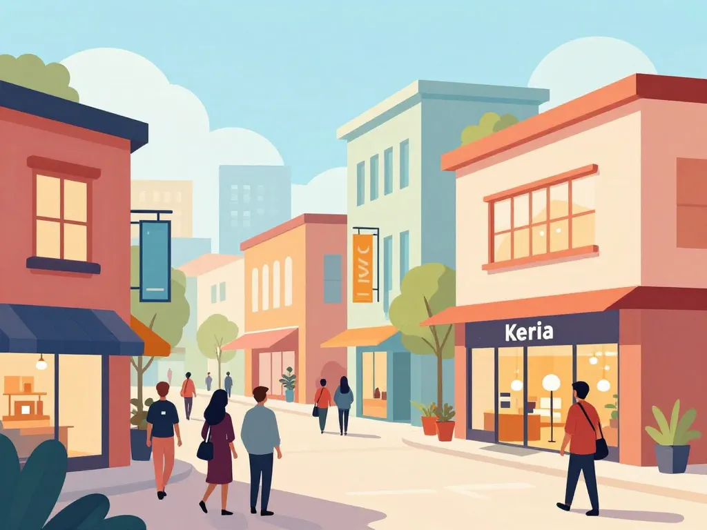 Illustration de l’environnement commercial Keria Plan de Campagne