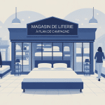 Recherche magasin literie plan de campagne illustration