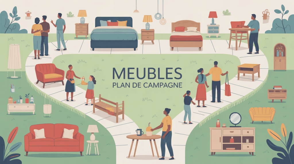 Achat de meubles plan de campagne dans zone commerciale organisée
