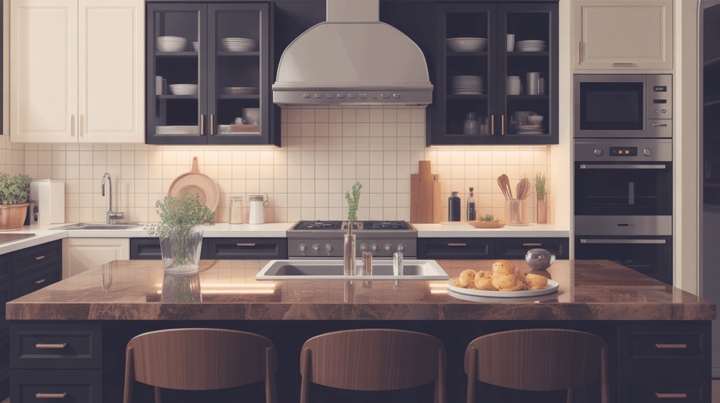 plan de travail cuisine en pierre de lave émaillée