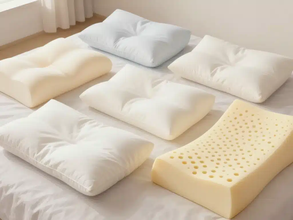 types oreillers quel est le meilleur oreiller comparaison