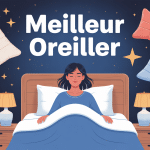 illustration vectorielle quel est le meilleur oreiller choix sommeil