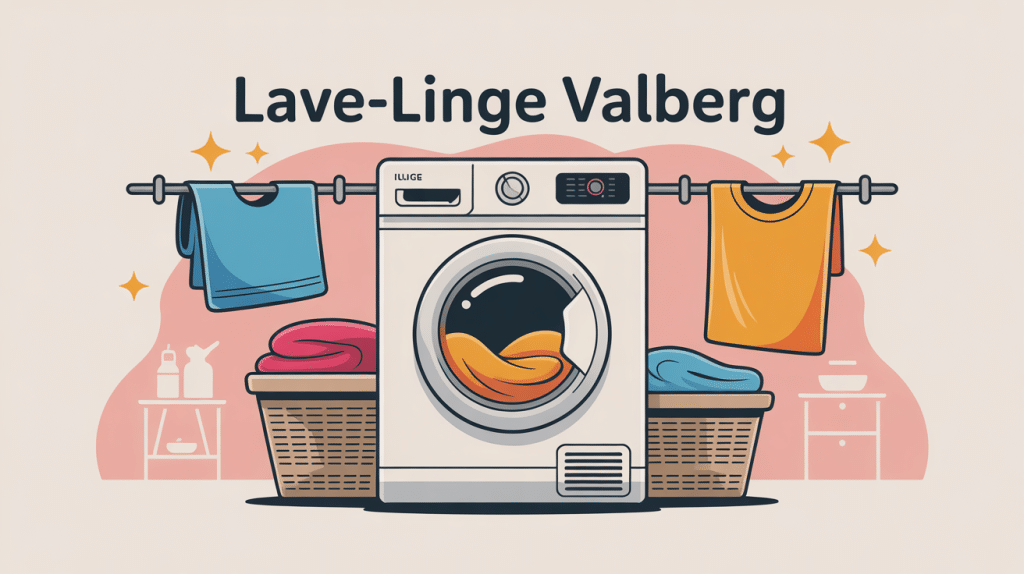 valberg avis machine à laver illustration vectorielle moderne