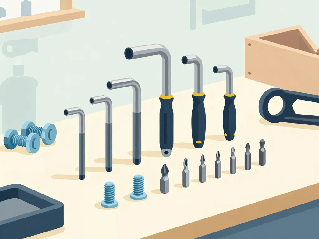 scène produits cle a allen différents types