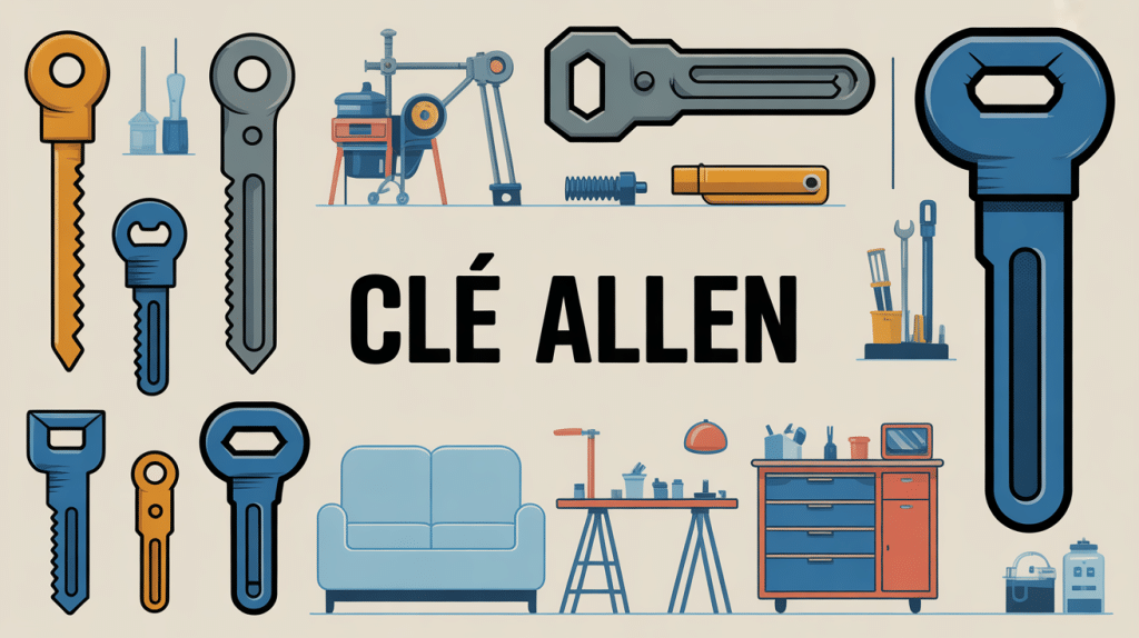 illustration cle a allen pour bricolage et montage