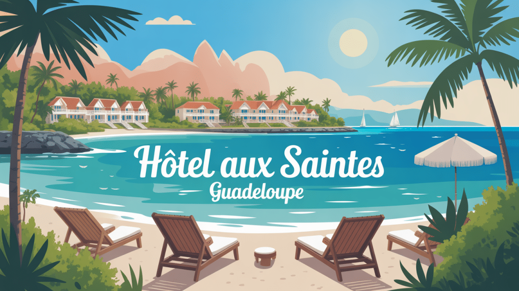 guadeloupe les saintes hotel illustration décor vue mer