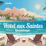 guadeloupe les saintes hotel illustration décor vue mer