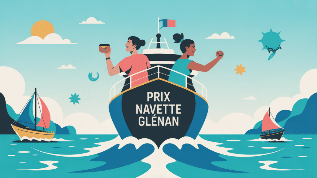 illustration vectorielle les glénans navette prix bateau famille
