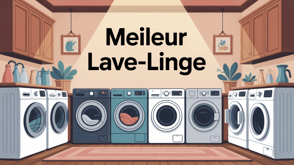 Sélection de meilleur lave linge modernes dans pièce lumineuse