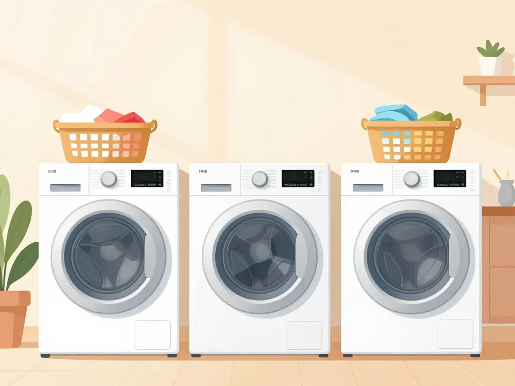 Différents types de meilleur lave linge en situation