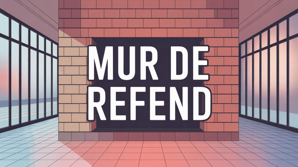 illustration mur de refend dans la construction