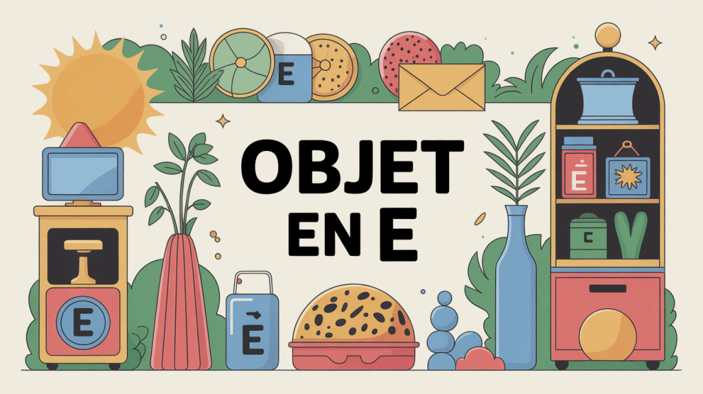 Image vectorielle objets en e quotidiens