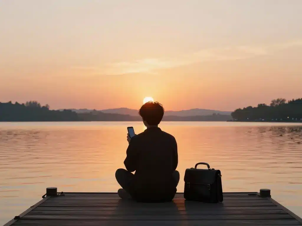 Vivre le moment passe de bonnes vacances déconnexion