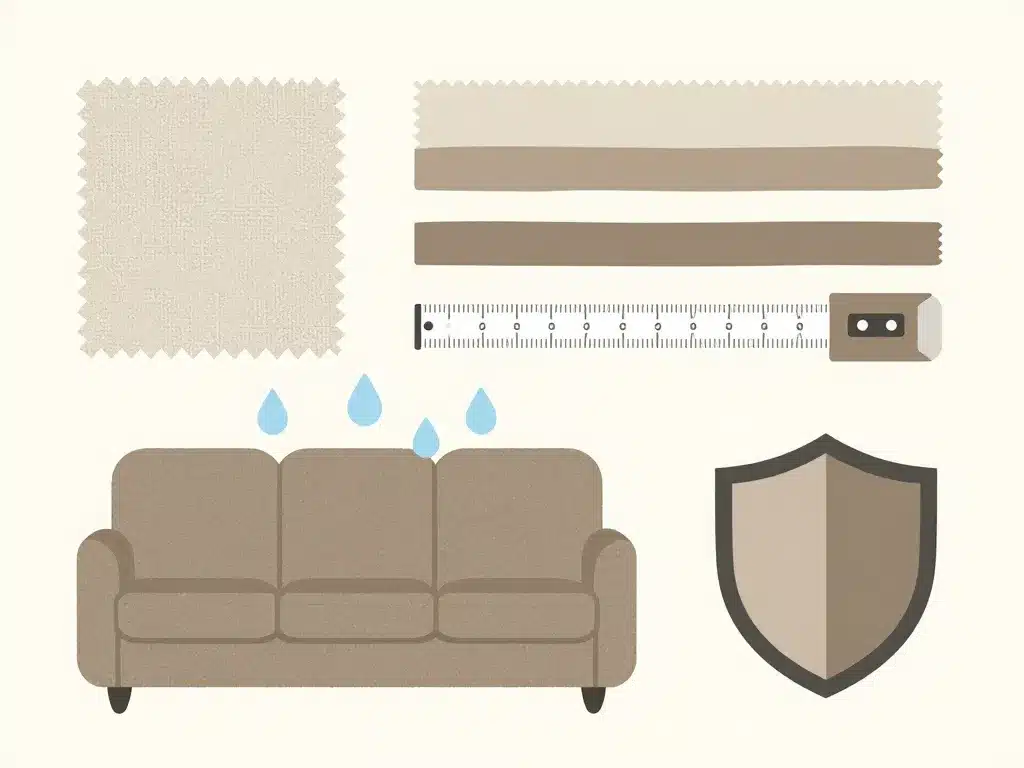 Diagramme des criteres essentiels pour un protege canape durable