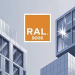 illustration ral 9006 gris aluminium métallisé dans l’architecture moderne