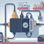 Schéma clair transformateur 220V 12V dans installation maison