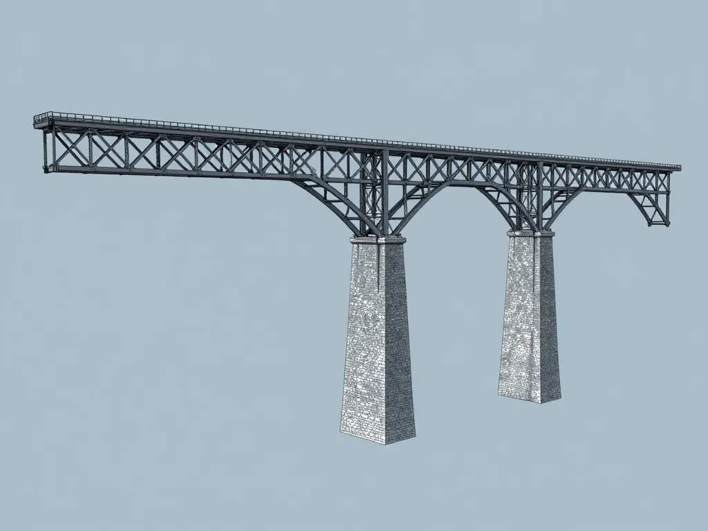 schéma structure viaduc des fades prouesse technique