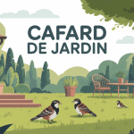 Illustration cafard de jardin autour de la maison