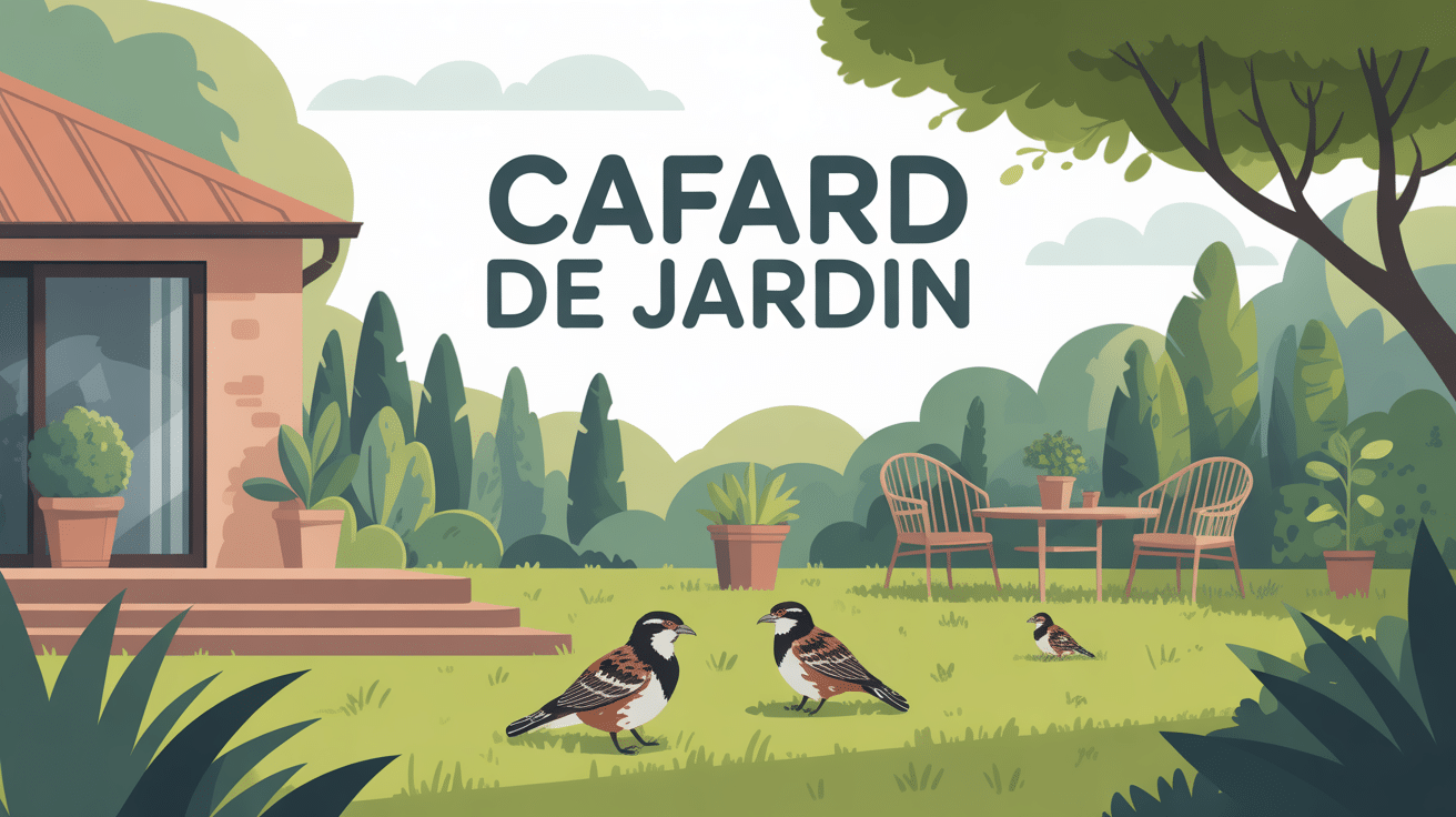 Illustration cafard de jardin autour de la maison