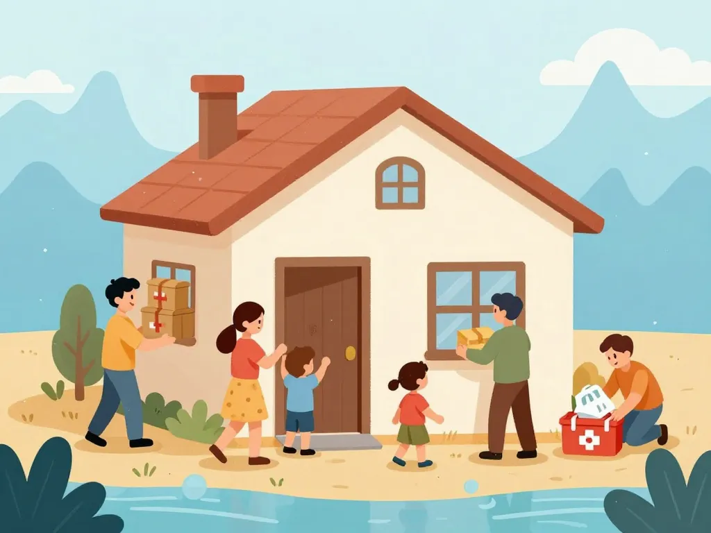 Préparation maison crue saisonnière illustration