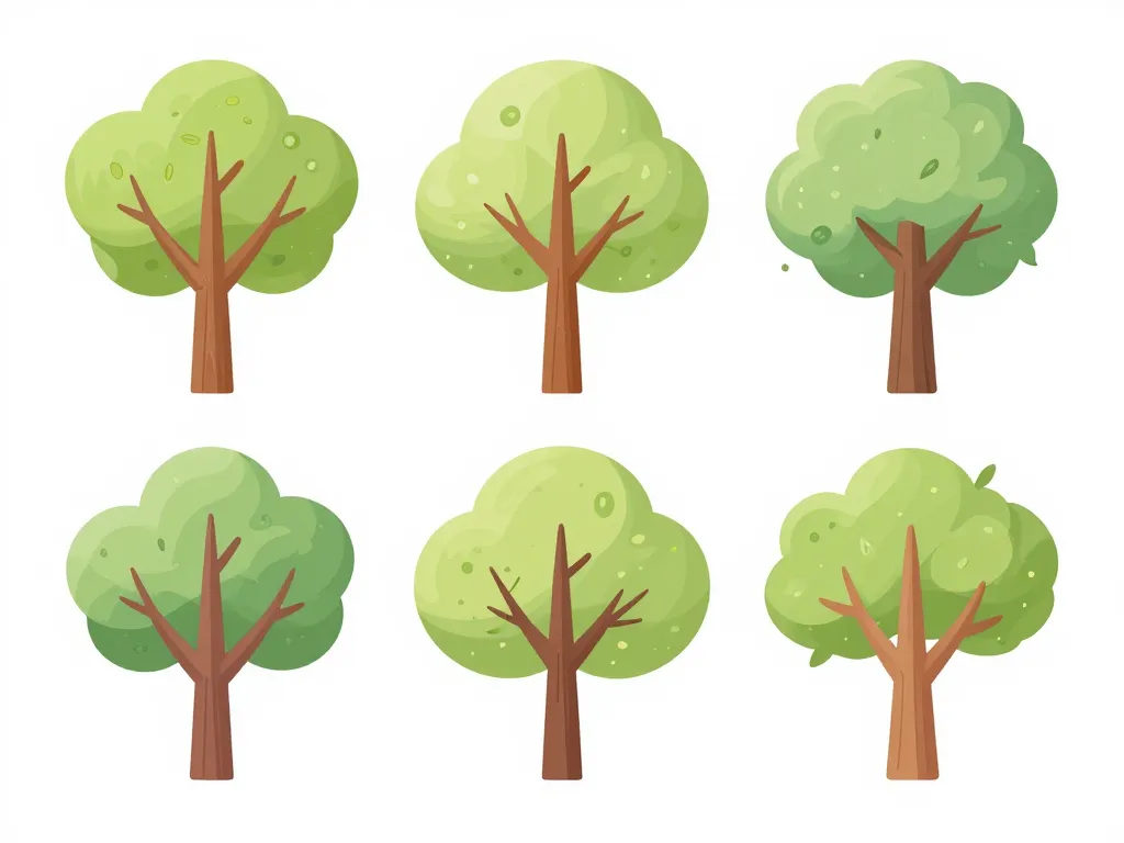 schéma élagage types arbres