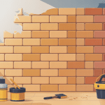 Enduire un mur en parpaing avec outils de maçon