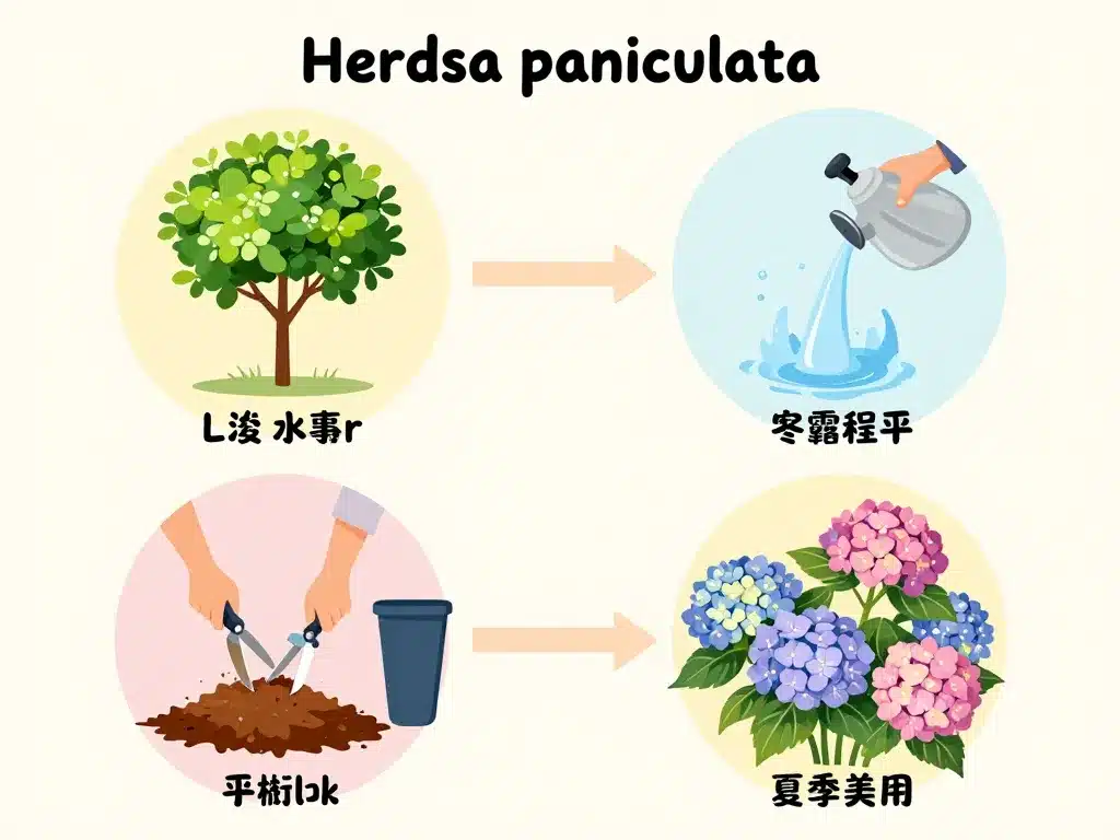 hydrangea paniculata étapes taille arrosage saisonnier