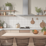 equerre plan de travail support invisible cuisine flottant