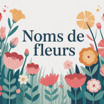 fleur nom visuel jardin stylisé coloré
