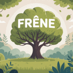 frene majestueux dans la nature avec feuilles et bourgeons