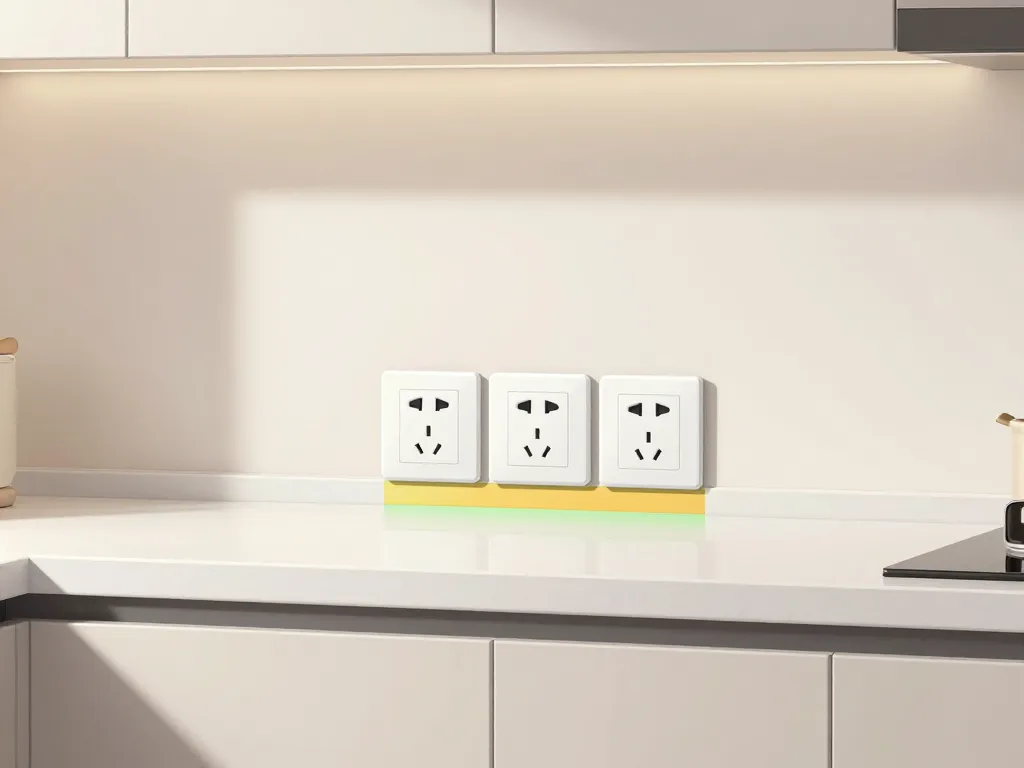 Schéma de hauteur prise plan de travail au-dessus du plan