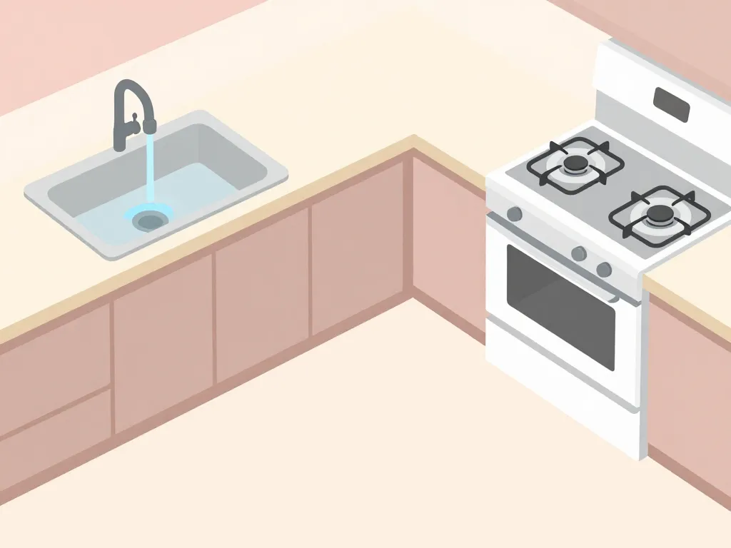 Zones sensibles sécurité hauteur prise plan de travail cuisine