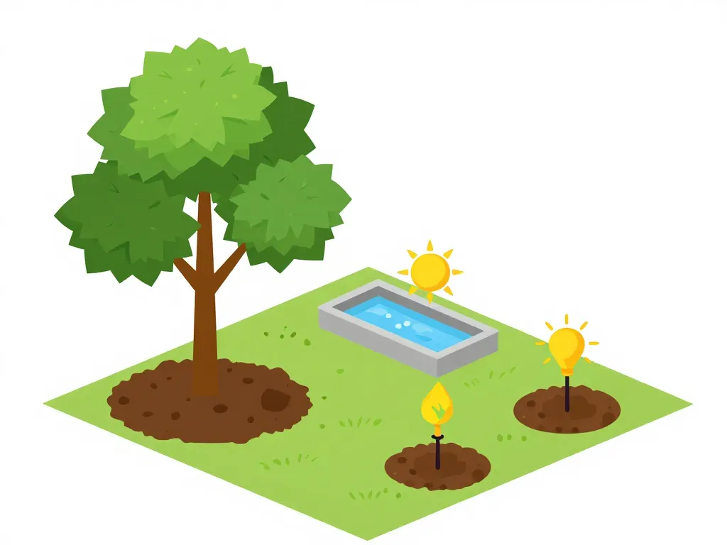 plan sélection plantation liquidambar jardin