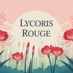 illustration vectorielle lycoris rouge ambiance asiatique