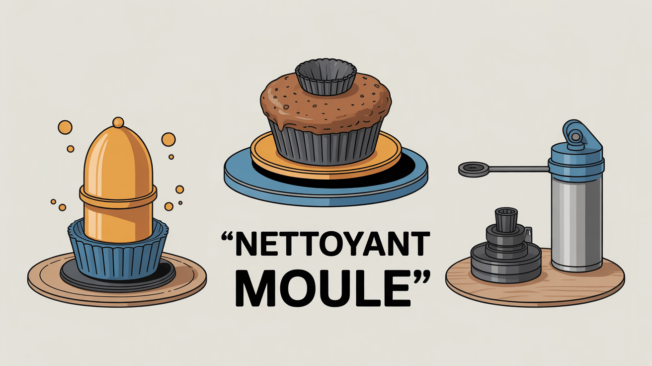illustration nettoyant moule cuisine mur industrie